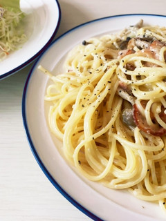きのことベーコンのクリームパスタ-レシピのメイン写真