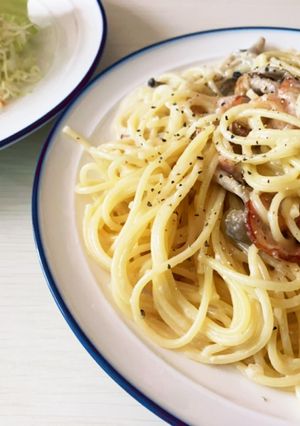 きのことベーコンのクリームパスタ-レシピのメイン写真