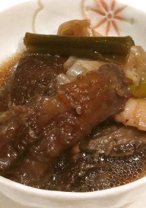 牛すじの赤ワイン煮込み(圧力鍋)-レシピのメイン写真