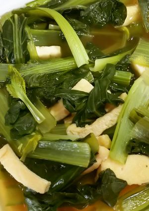 小松菜と油揚げの煮びたし-レシピのメイン写真