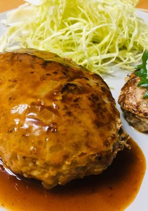基本のハンバーグ　チーズイン&和風-レシピのメイン写真