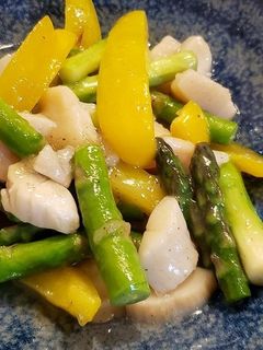 アスパラとホタテの中華炒め-レシピのメイン写真