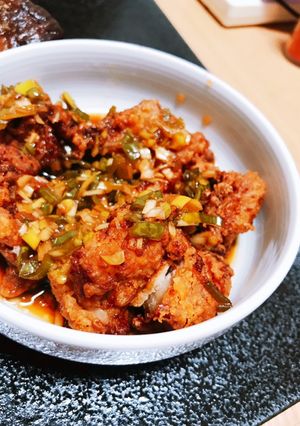 ご飯がススム！おつまみにも！絶品　油淋鶏-レシピのメイン写真