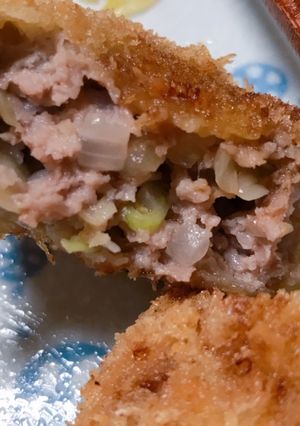 野菜たっぷりジューシーなメンチカツ-レシピのメイン写真