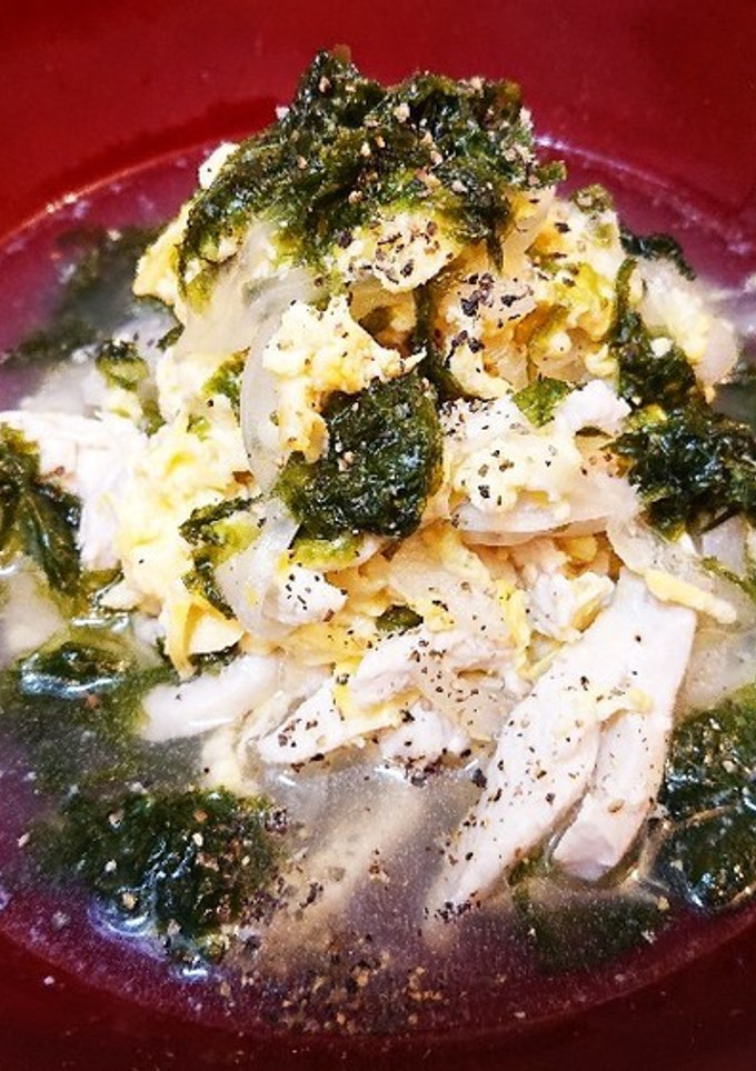 鶏ささみと新玉ねぎの簡単♪かき玉スープ-レシピのメイン写真
