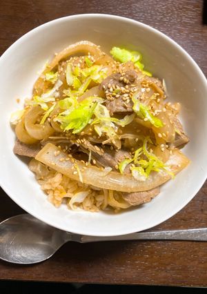 ガーリックバターライスで絶品！焼肉丼-レシピのメイン写真