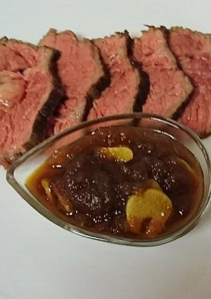 〈適量レシピ〉ローストビーフの和風ソース-レシピのメイン写真