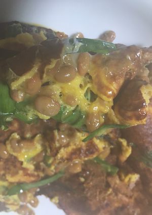ニラ納豆焼き-レシピのメイン写真