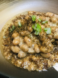 毎日の納豆●つくった麻婆豆腐とあわせて-レシピのメイン写真