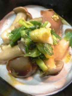しめじのお浸しと黒胡麻豆腐あん-レシピのメイン写真
