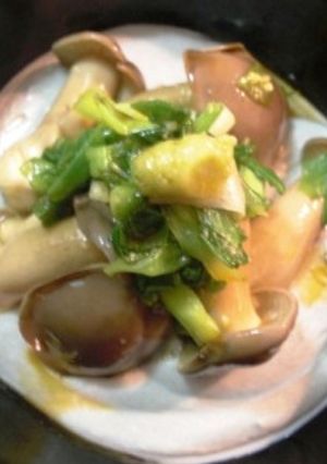 しめじのお浸しと黒胡麻豆腐あん-レシピのメイン写真