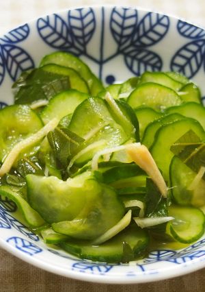 きゅうり・大葉・生姜の酢の物♪-レシピのメイン写真