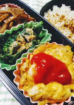 ポークピカタとピリ辛蒟蒻のお弁当-レシピのメイン写真