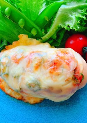 コンビニ食材だけで!チキンピザ!-レシピのメイン写真