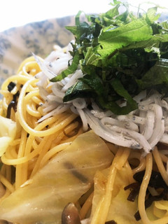 塩昆布で和風ペペロンチーノ-レシピのメイン写真