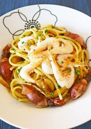 白エビとホタルイカのパスタ-レシピのメイン写真