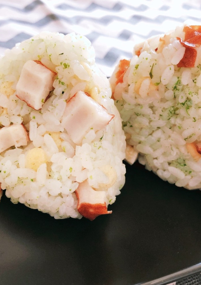 ちくわの磯辺揚げ風☆おにぎり-レシピのメイン写真
