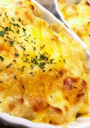 ＊エビとチキンのマカロニグラタン＊。-レシピのメイン写真