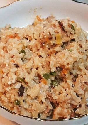 ぶりと豆腐のおじや風チャーハン-レシピのメイン写真