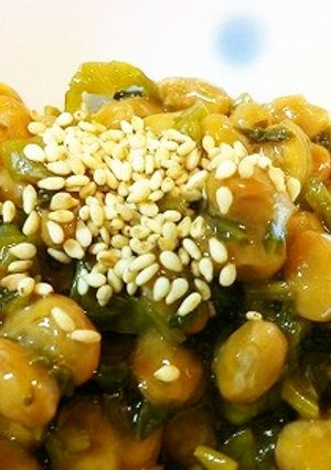 簡単アレンジ 納豆に高菜とポン酢-レシピのメイン写真