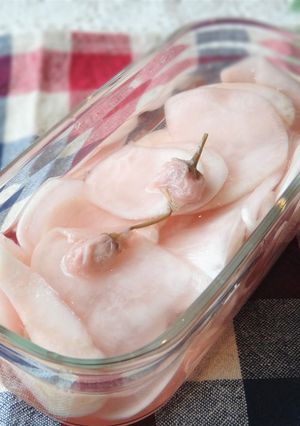 カブ　甘酢漬け　桜入り　減量中の箸休め-レシピのメイン写真