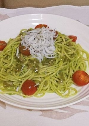 抹茶の冷製パスタ-レシピのメイン写真