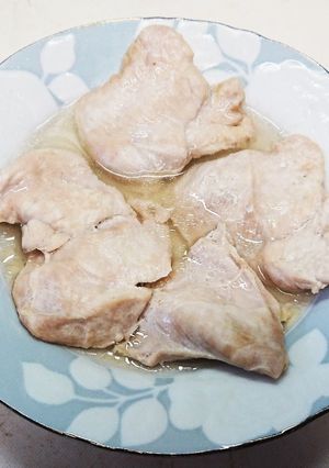 レンジで蒸し鶏(サラダチキン)-レシピのメイン写真