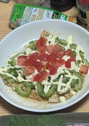 レンジ調理の！めちゃうまゴーヤチキン-レシピのメイン写真