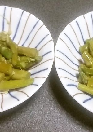 冷凍アスパラのゴマあえ♪超簡単(非常用)-レシピのメイン写真