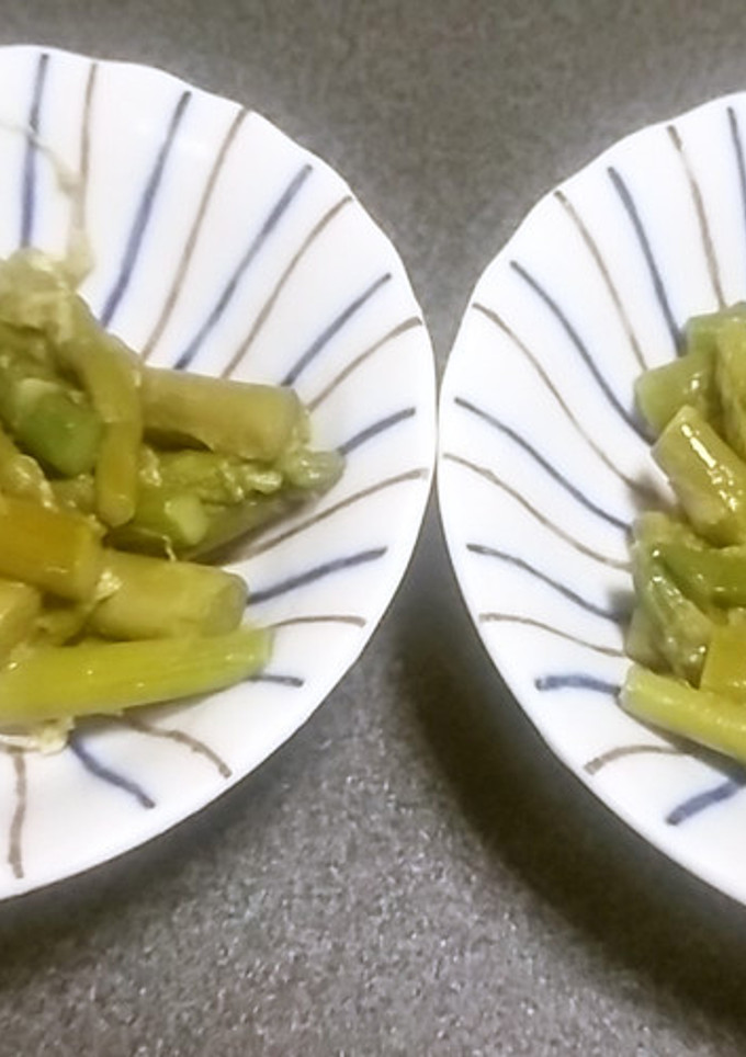 冷凍アスパラのゴマあえ♪超簡単(非常用)-レシピのメイン写真