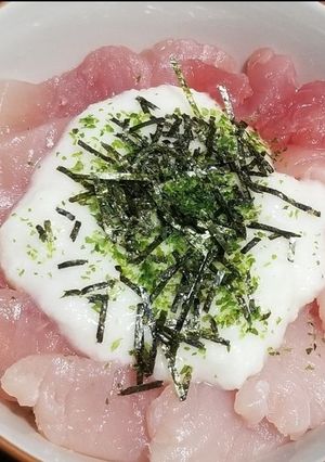 簡単満足とろろん♪山かけ丼！-レシピのメイン写真