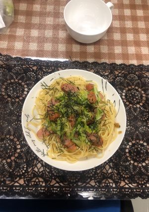 (手抜き)春キャベ和風パスタ-レシピのメイン写真