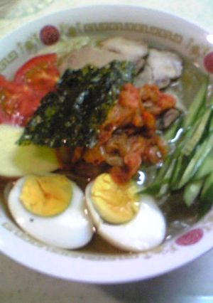 チャーシュー一杯の贅沢冷麺ｗ-レシピのメイン写真