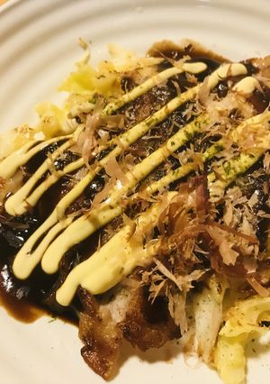 米粉のお好み焼き●豚肉＆玉子に納豆プラス-レシピのメイン写真