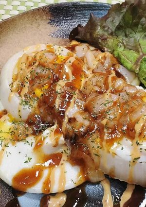 オニオン目玉焼き激ウマガチソースかけ-レシピのメイン写真