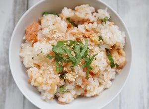 お弁当に♪鮭フレークと大葉の混ぜご飯-レシピのメイン写真