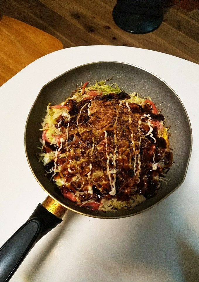 簡単キャベツたっぷりのお好み焼き風-レシピのメイン写真