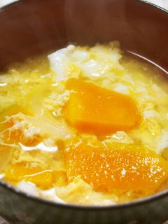 南瓜と卵の味噌汁♪-レシピのメイン写真