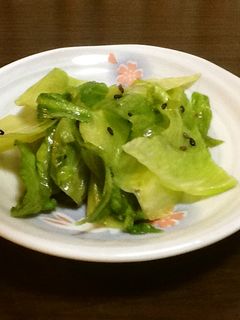 レタスの胡麻炒め-レシピのメイン写真