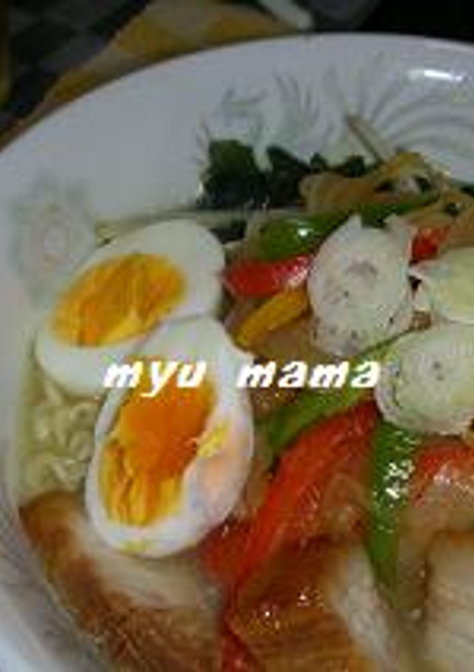 野菜たっぷり塩らーめん-レシピのメイン写真
