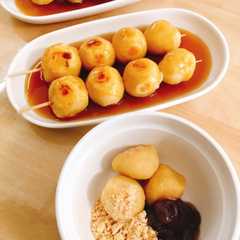 A picture of 低糖質■大豆粉と豆腐のみたらし団子.