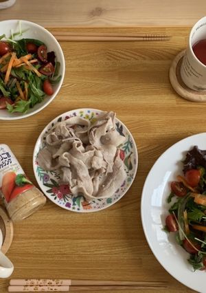 ヘルシーサラダ×豚しゃぶしゃぶ-レシピのメイン写真