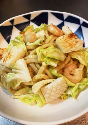 洋風＊シーフード焼うどん-レシピのメイン写真