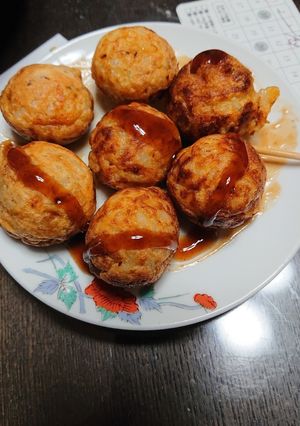 残りご飯でなんちゃってたこ焼き風-レシピのメイン写真