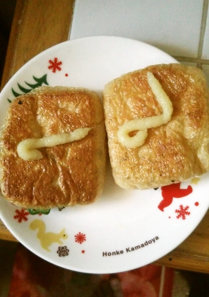 油揚げの納豆はさみ焼き-レシピのメイン写真