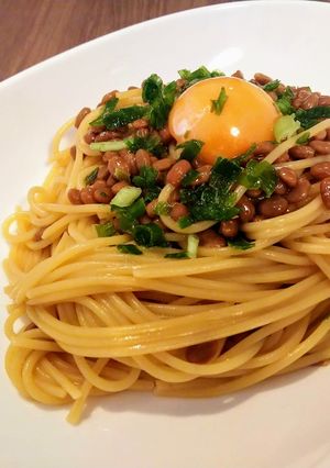 納豆パスタ-レシピのメイン写真