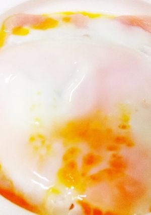 レンジで簡単! 卵ベーコン-レシピのメイン写真