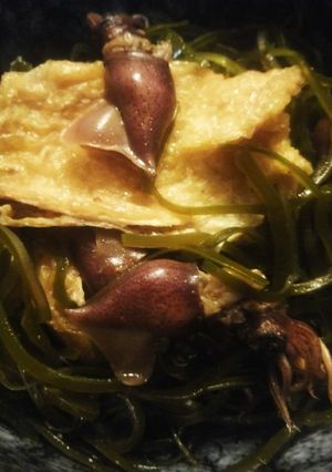 おうちで居酒屋♪蛍烏賊と切りこぶの炒め煮-レシピのメイン写真