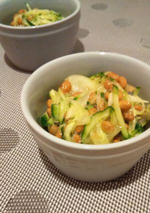 納豆と玉ねぎきゅうりのさっぱり和え-レシピのメイン写真