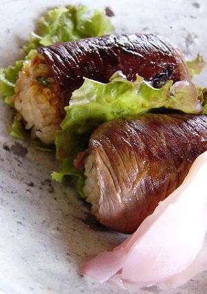 新生姜入り牛おにぎり-レシピのメイン写真
